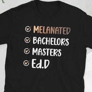 Black Doctor Of Education Graduate Ed.D Graduation Unisex T-Shirt