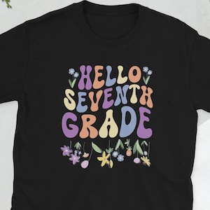 Camiseta unisex divertida para maestro de séptimo grado, regalo para maestro de séptimo grado