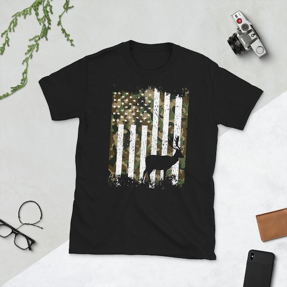 Deer Hunting And America Flag Tshirt Hunting Lover Gift Deer Hunting And America Flag Tshirt Hunting Lover Gift