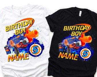 nerf birthday boy shirt