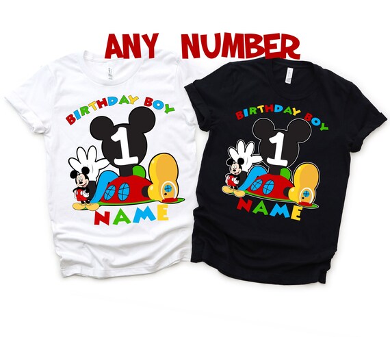 Mickey Mouse Clubhouse Custom Name Birthday Shirt