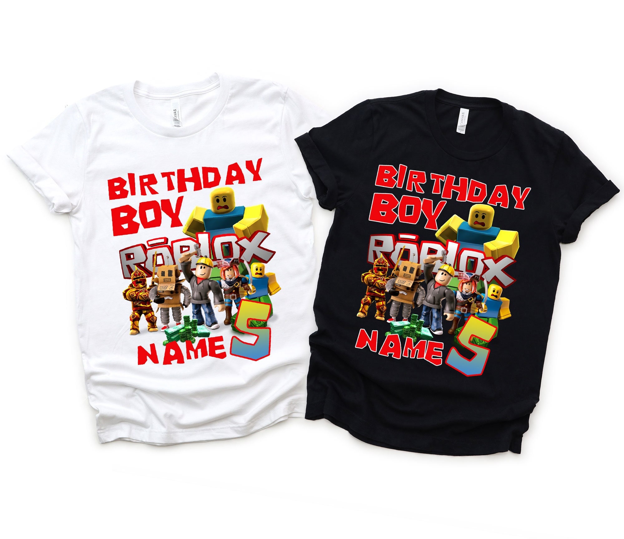 Roblox Birthday Boy Family Party Shirts