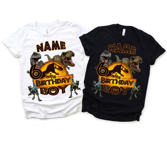 Camisetas de la familia del cumplea os del dinosaurio de Jurassic