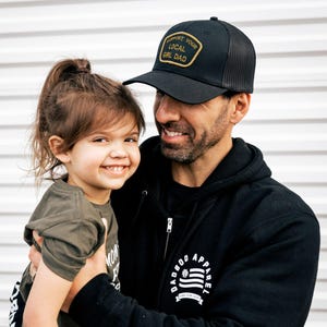 Gorra con parche "Apoya a tu papá local", regalo para papá, regalo para papá primerizo, regalo de cumpleaños, perfecto para la vida de papá.