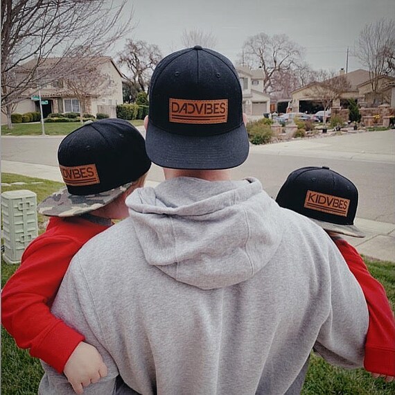Dad Vibes Leather Patch Hat Great Gift 