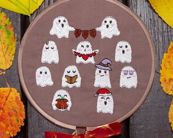 Ten mini ghosts