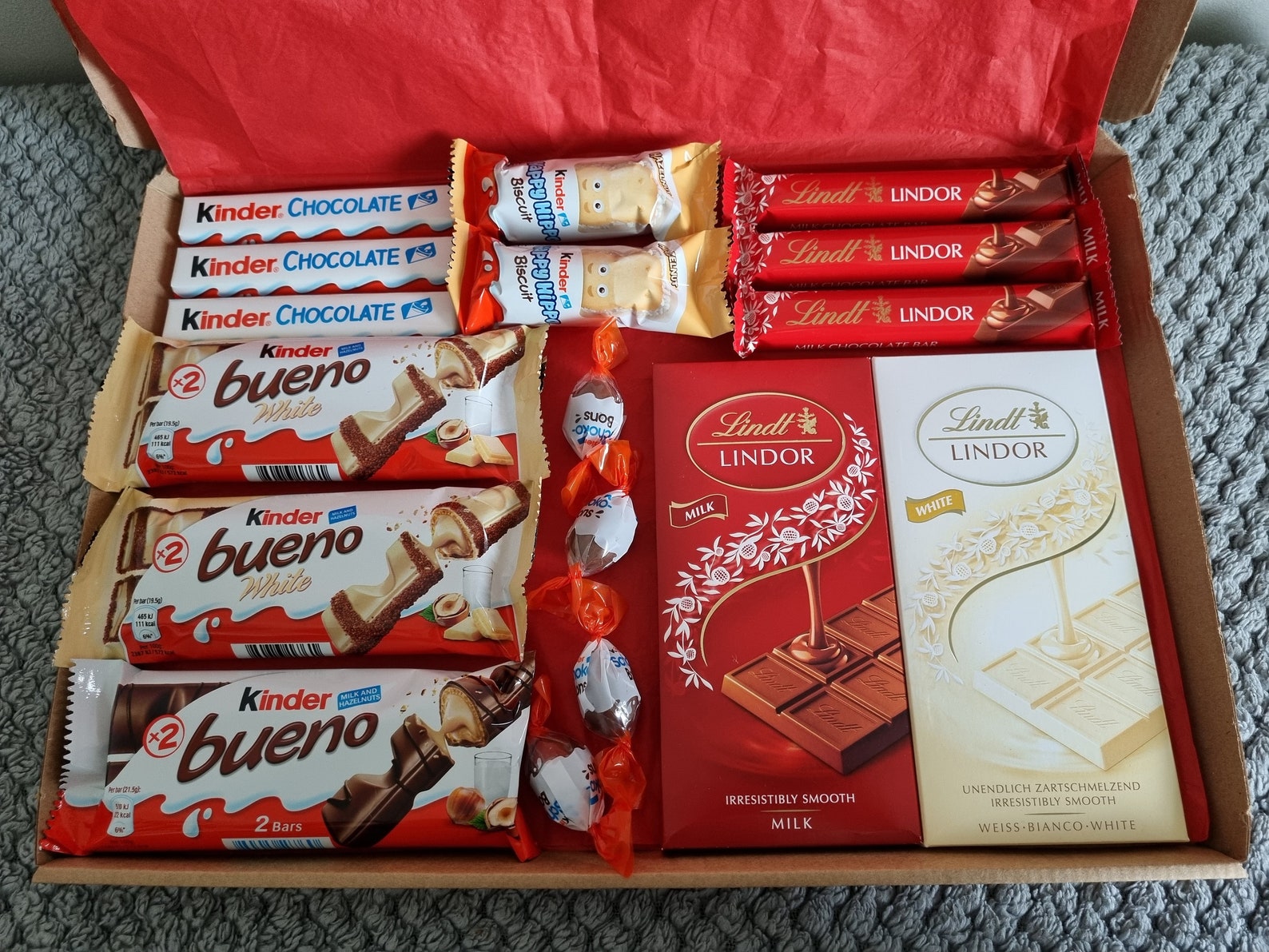 Large Lindt Lindor & Kinder Chocolate Letterbox Free Postage Etsy