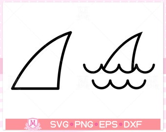 Shark Fin Svg Etsy
