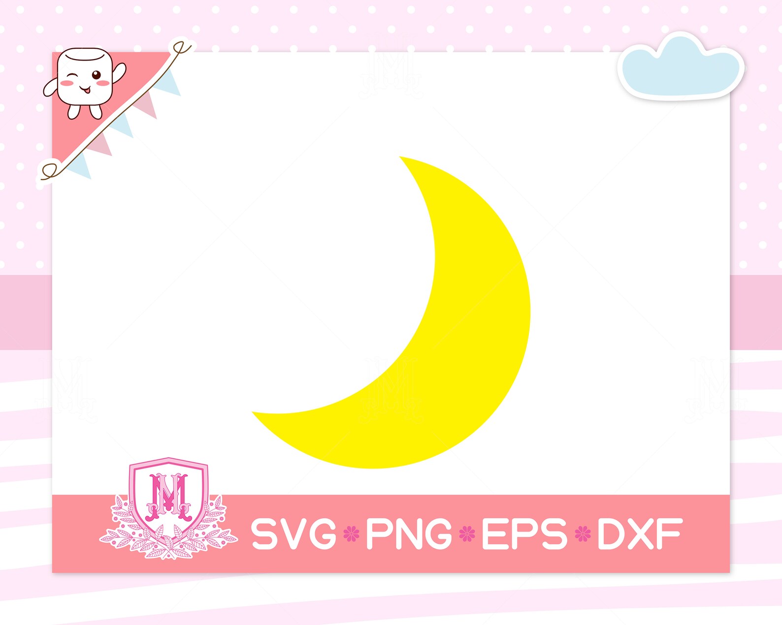 Moon Svg File Night Svg Sky Svg Crescent Moon Svg Digital - Etsy Canada