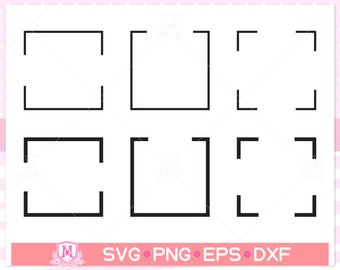 Square frame svg file, Square frame svg, Square svg, frame, geometric svg, frame svg, Instant Digital download svg/png/eps/dxf files.