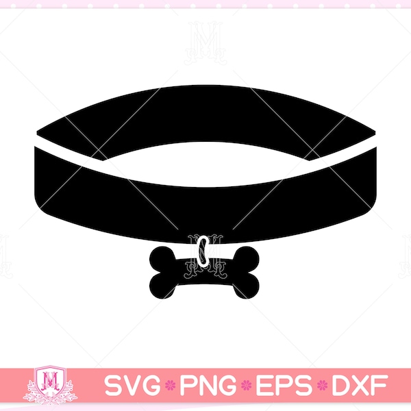 Dog collar svg file, dog chain svg, pet collar svg, animal svg, tag, Instant Digital download svg/png/eps/dxf files.