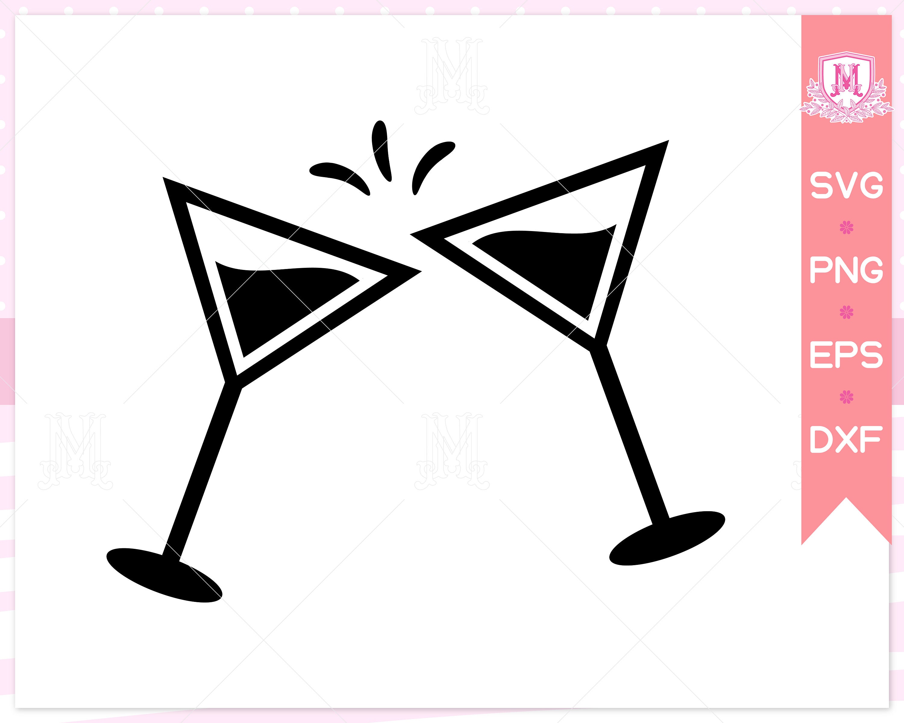 Martini Glass Svg File, Martini, Glass Svg, Party Svg, Martini Glass, Martiniglass, Cheer