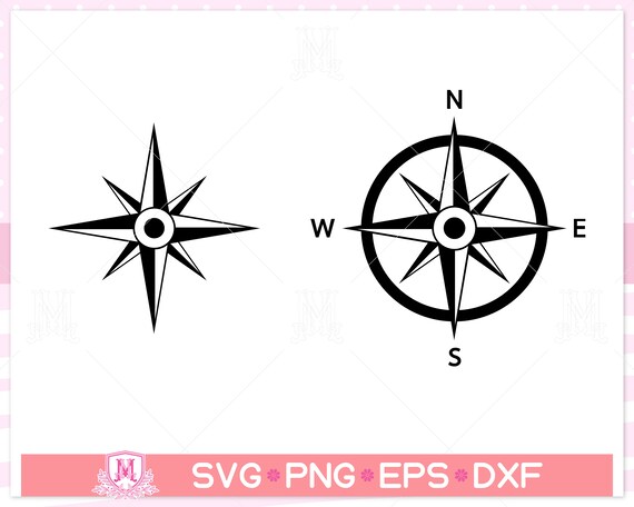 Compass svg file, nautical compass svg, compass rose svg, compass star svg,  Instant Digital download svg/png/eps/dxf files.