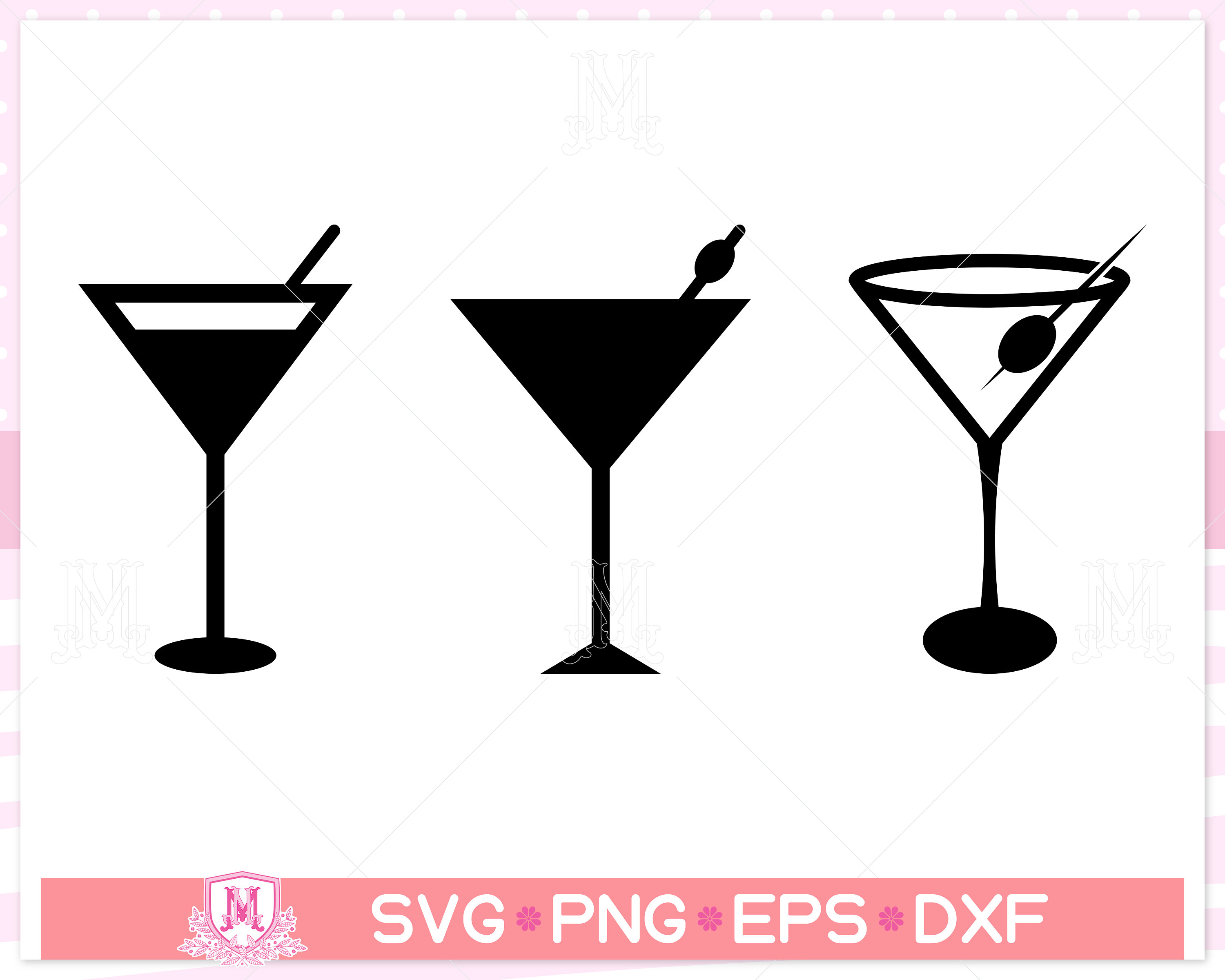 Martini Glass Svg File, Martini Svg, Glass Svg, Party Svg, Martini