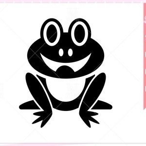 Frog file, animal svg, Amphibian svg, cute frog, cartoon, frog svg, frog png, frog eps, Instant Digital download svg/png/eps/dxf files.