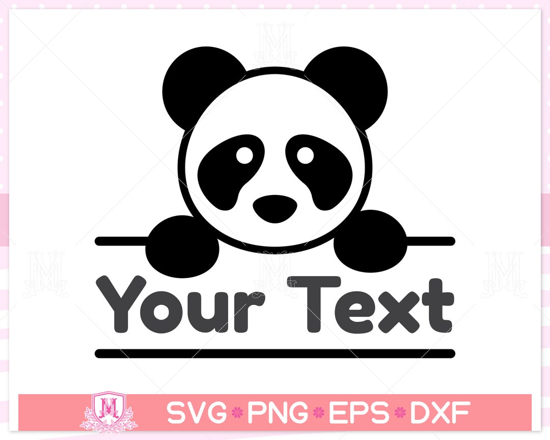 Panda Svg File, Animal Svg, Bamboo Svg, Jungle Animal Svg, Cartoon ...