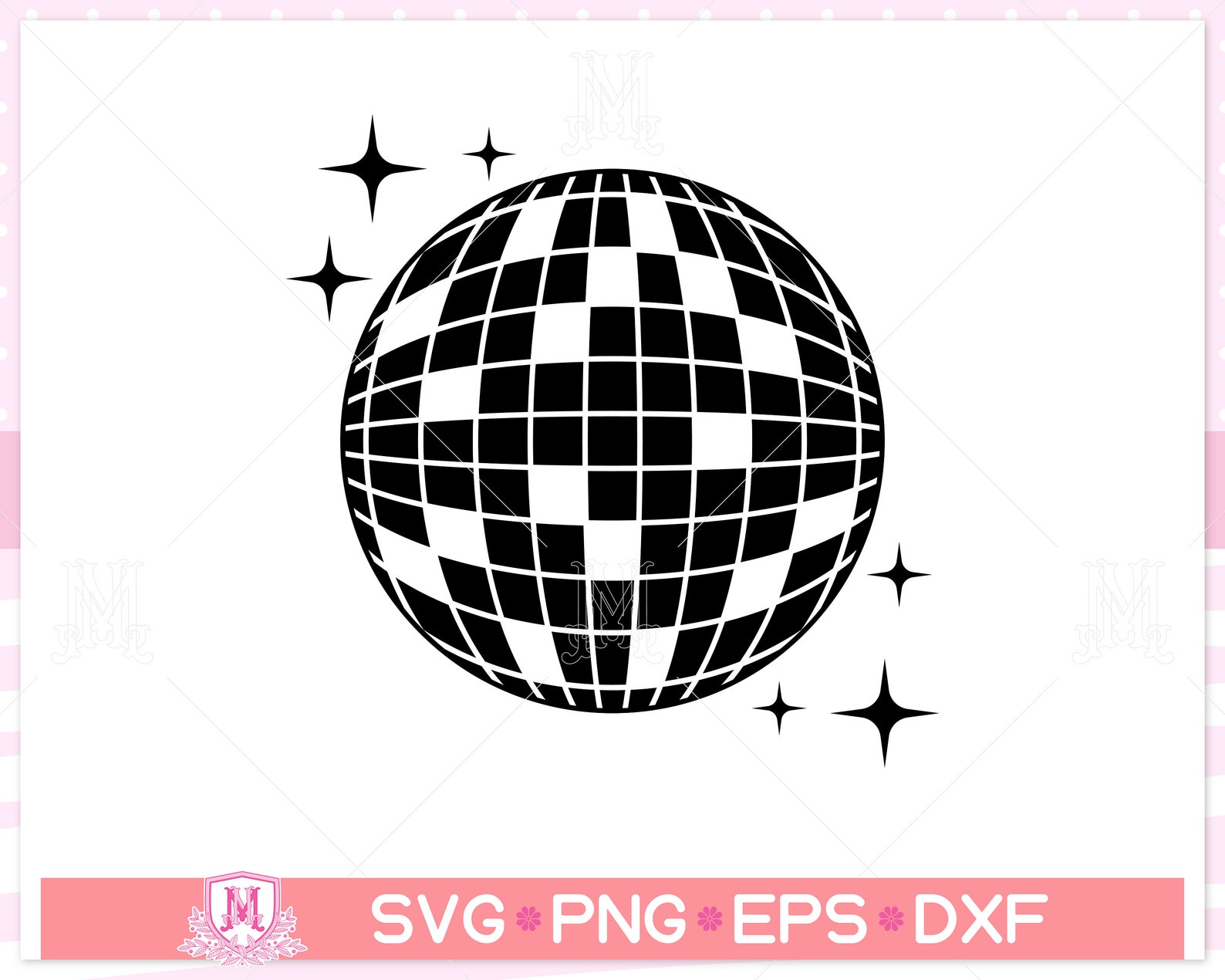 Disco Ball Svg File, Discoball Svg, Party Svg, Dance, Funny, Disco