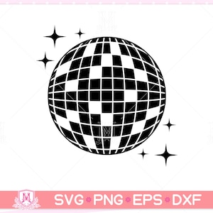 Disco ball svg file, Discoball svg, Party svg, dance, funny, disco, ball, Instant Digital download svg/png/eps/dxf files.