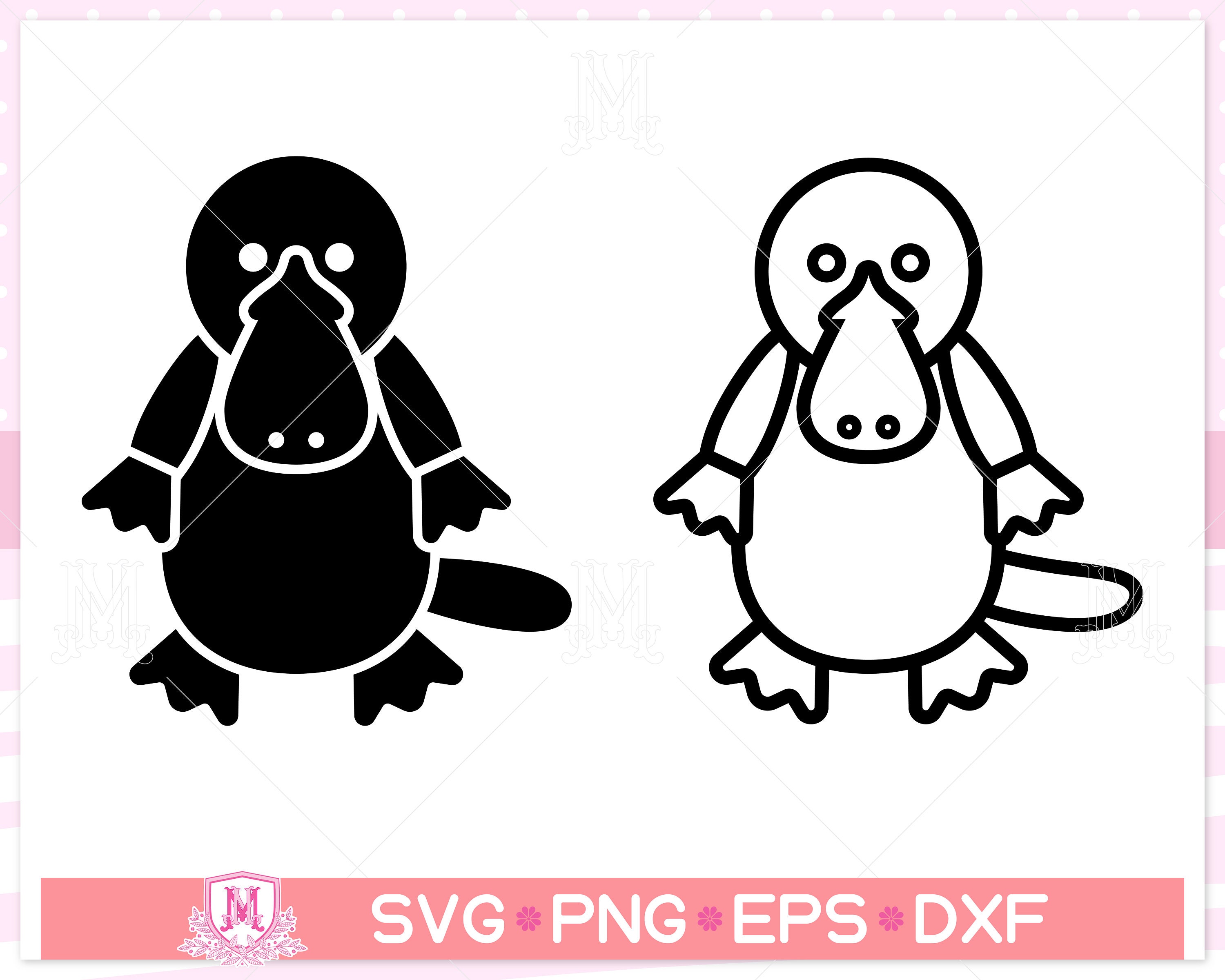 Fichier Platypus svg, Ornithorynques, svg animal, Téléchargement