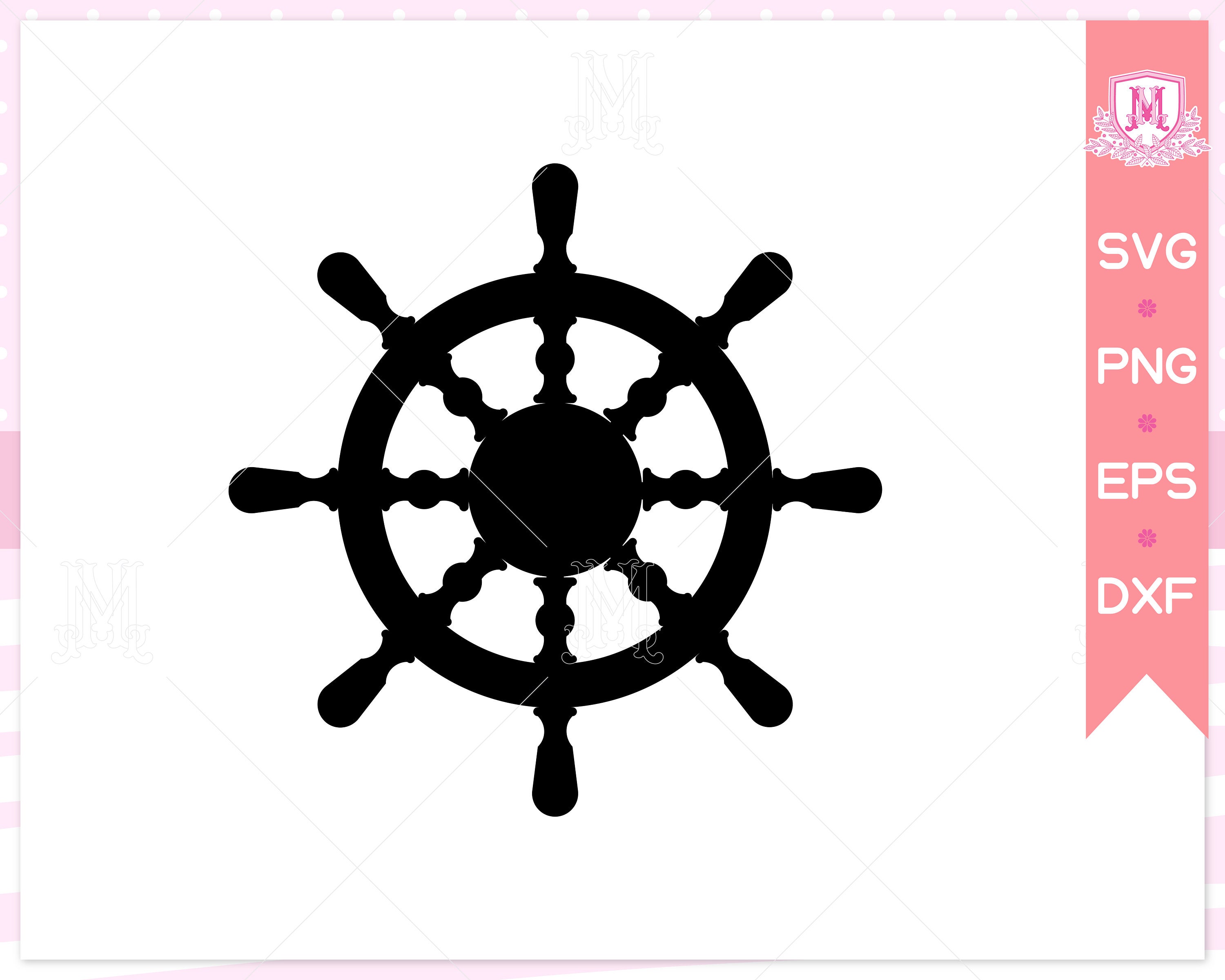 Ship Steering Wheel Svg File Ship Wheel Svg Nautical Ship Etsy