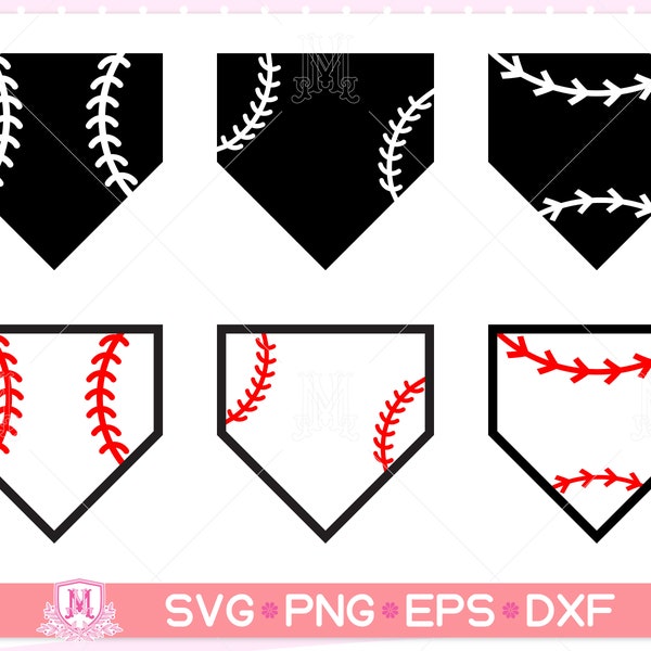 Home plate svg file, baseball home plate svg, baseball, softball home plate svg, Stitches svg, Softball, Digital download svg, png, eps, dxf