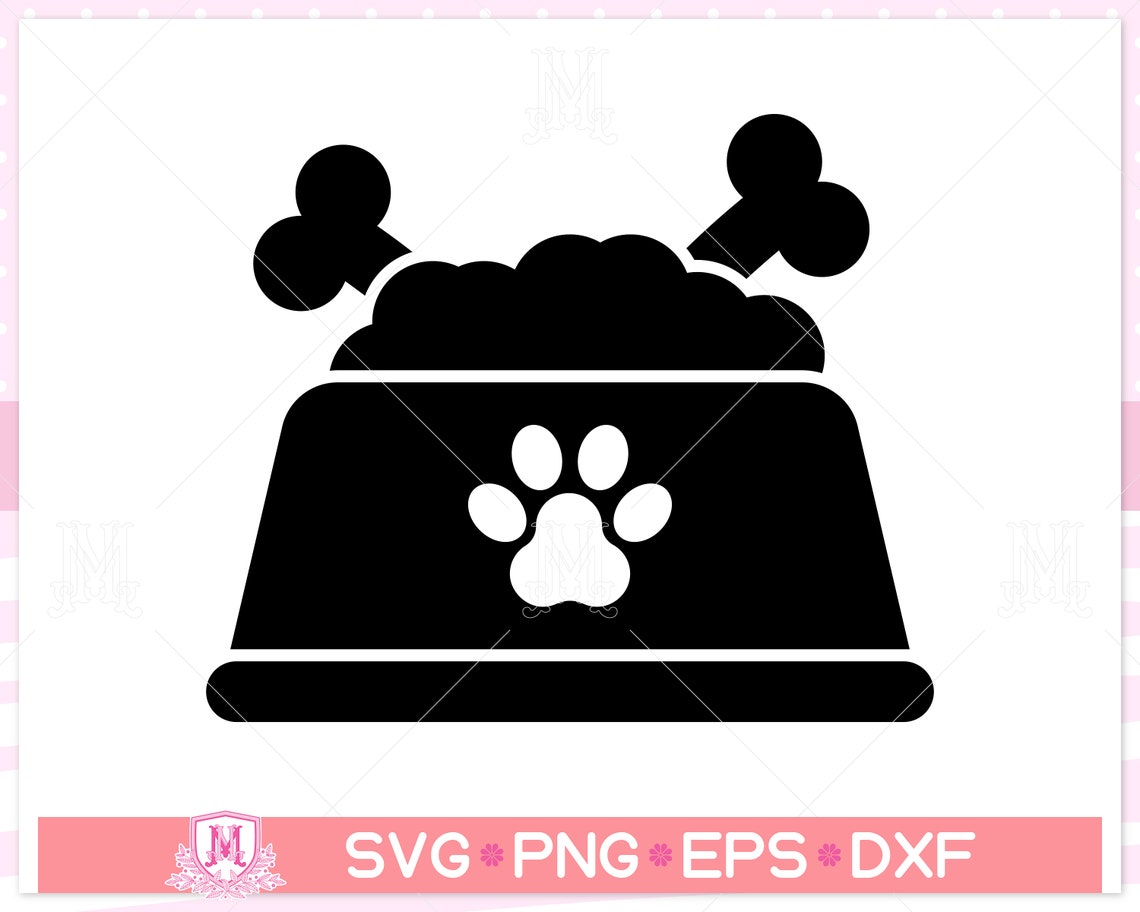 Dog Bowl Svg File Cat Bowl Svg Pet Food Bowl Svg Animal Etsy Israel