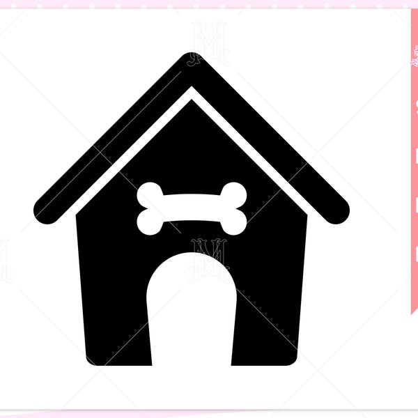 Dog house svg file, pet house svg, animal svg, dog svg, house, pet, Instant Digital download svg/png/eps/dxf files.