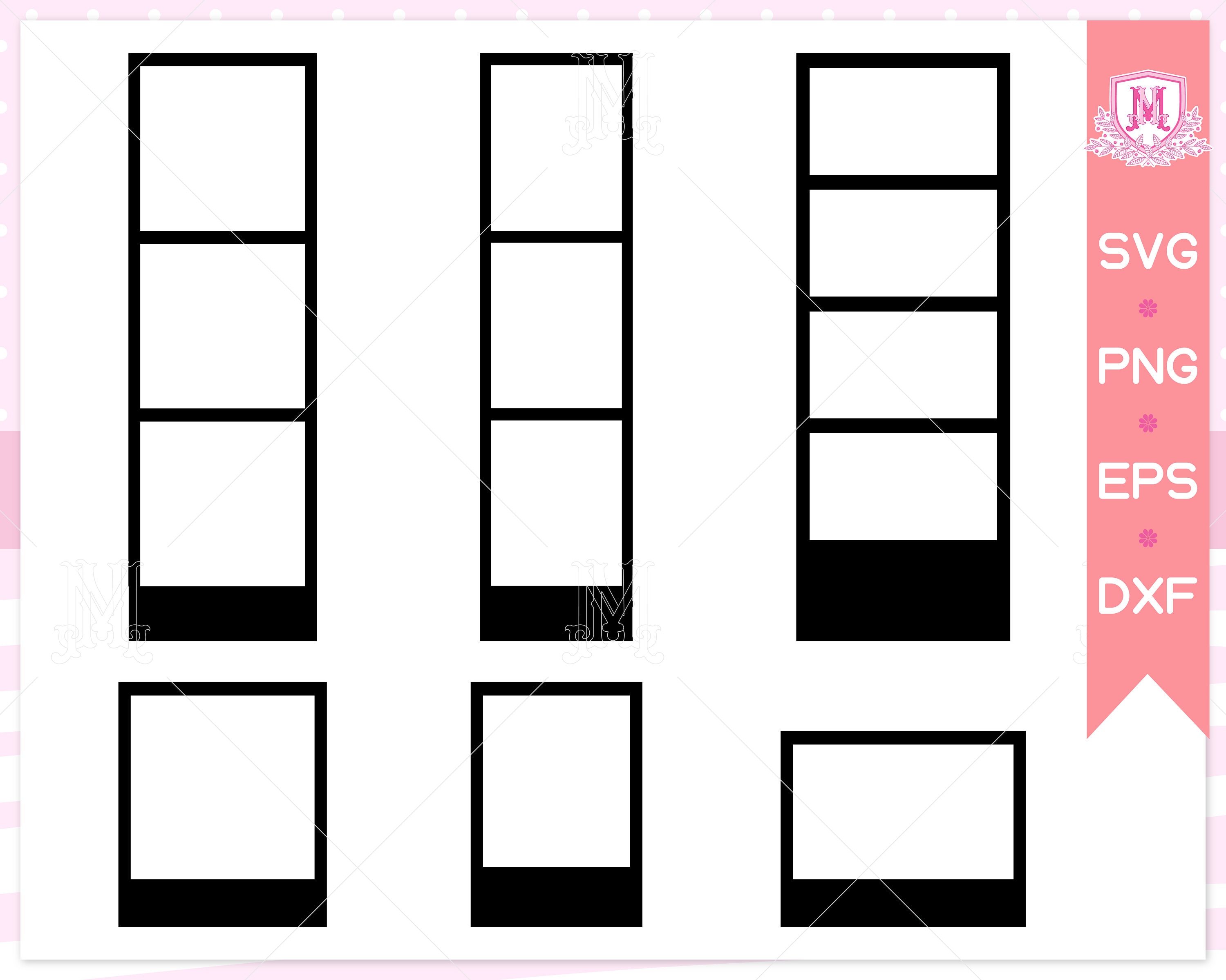 Polaroid picture frame svg file Polaroid frame svg picture Etsy