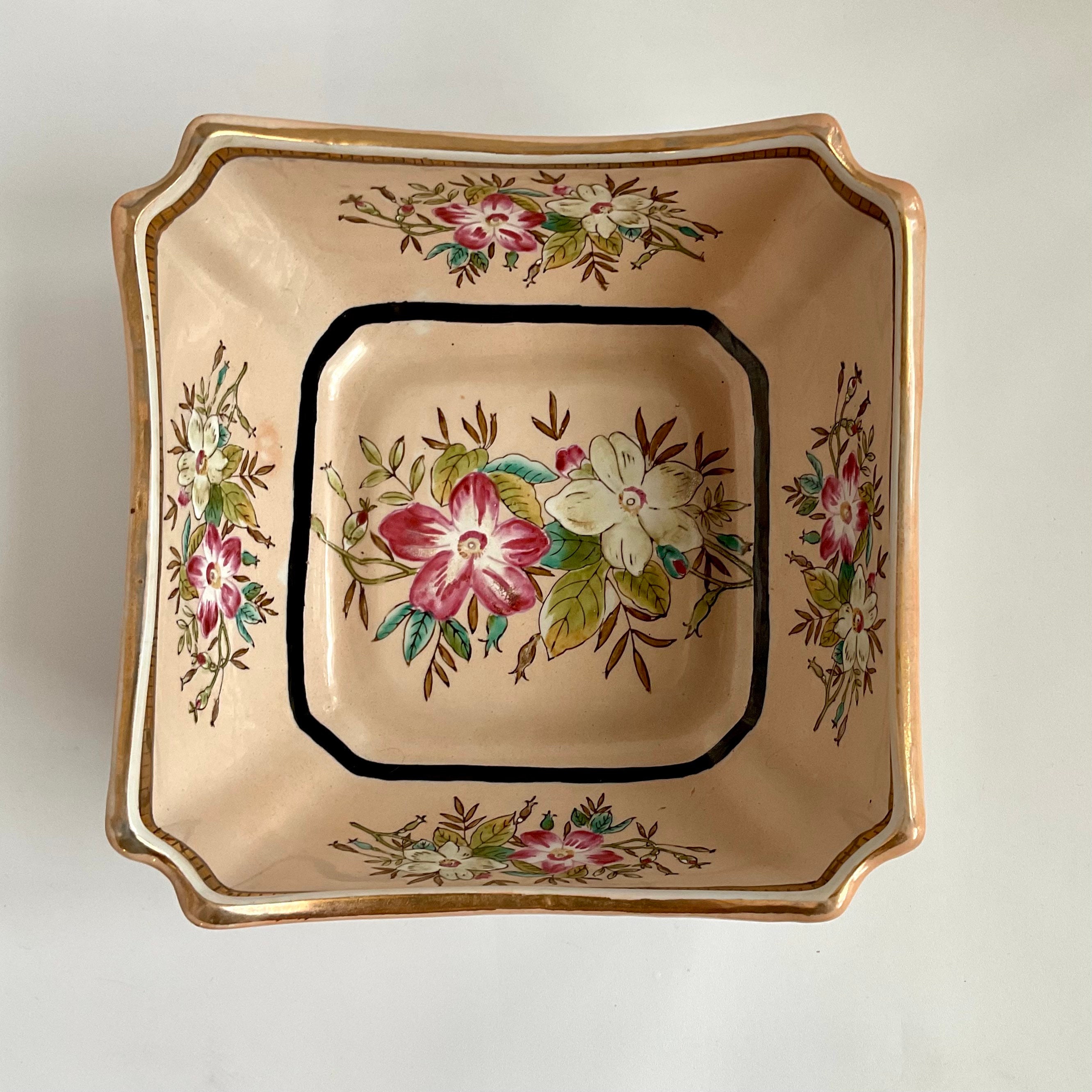 八角形 花柄 ボウル 八角形 花柄 ボウル 八角形 花柄デザイン ボウル 陶磁器