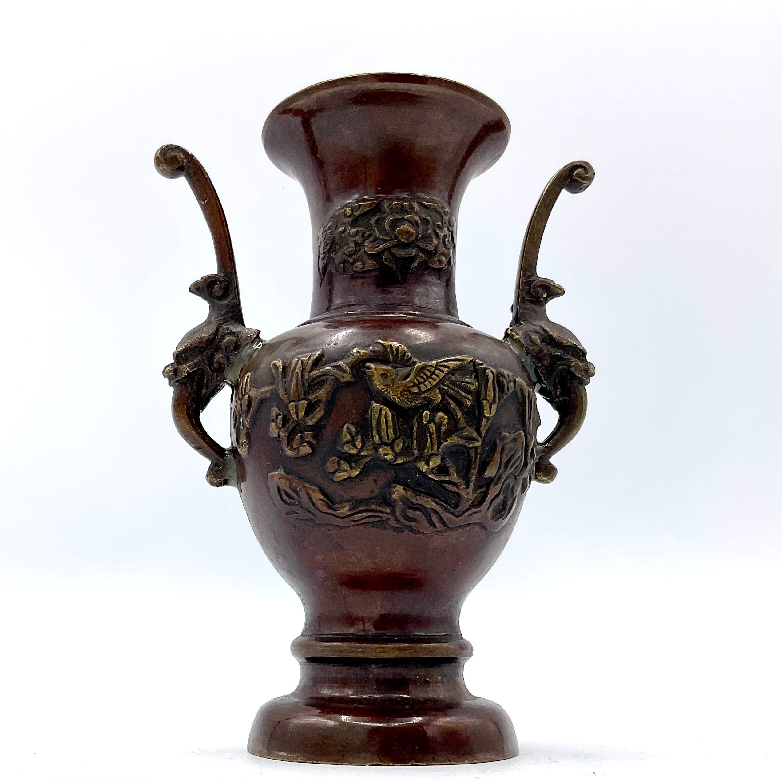 ドラゴン模様の陶器花瓶 Japan dragon vase - Etsy 日本
