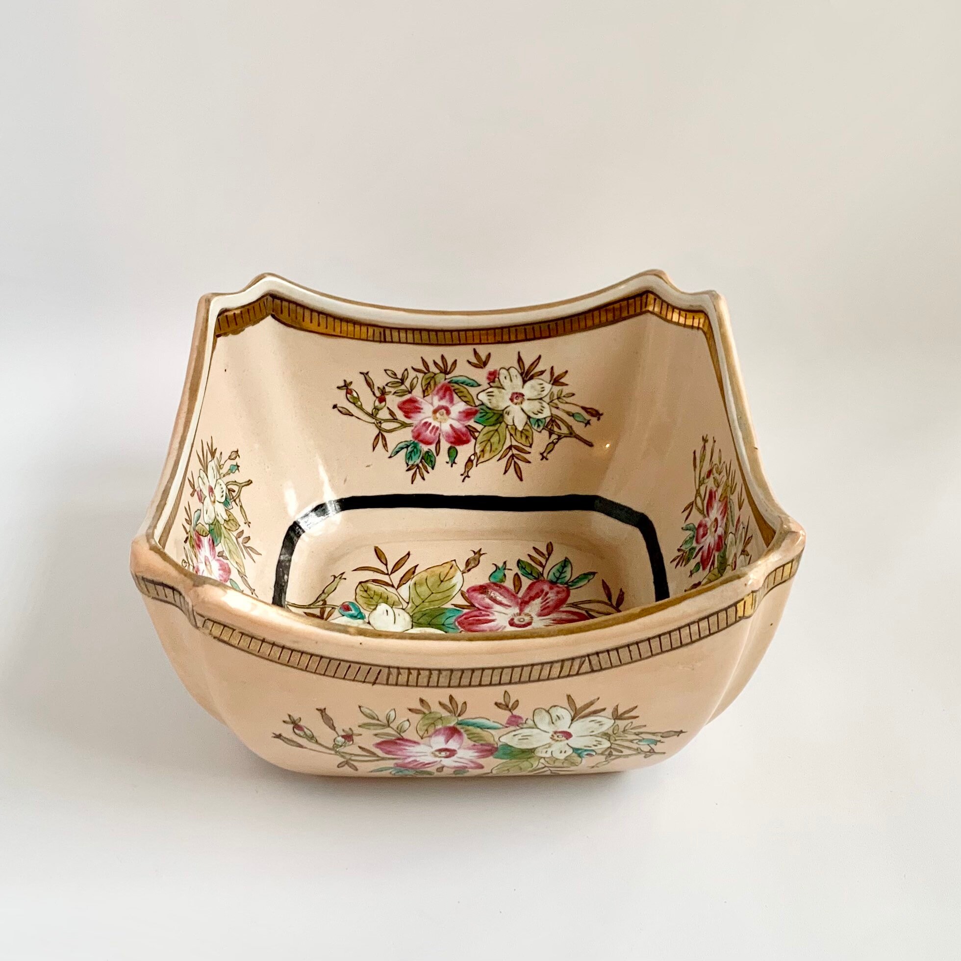 八角形 花柄 ボウル 八角形 花柄 ボウル 八角形 花柄デザイン ボウル 陶磁器