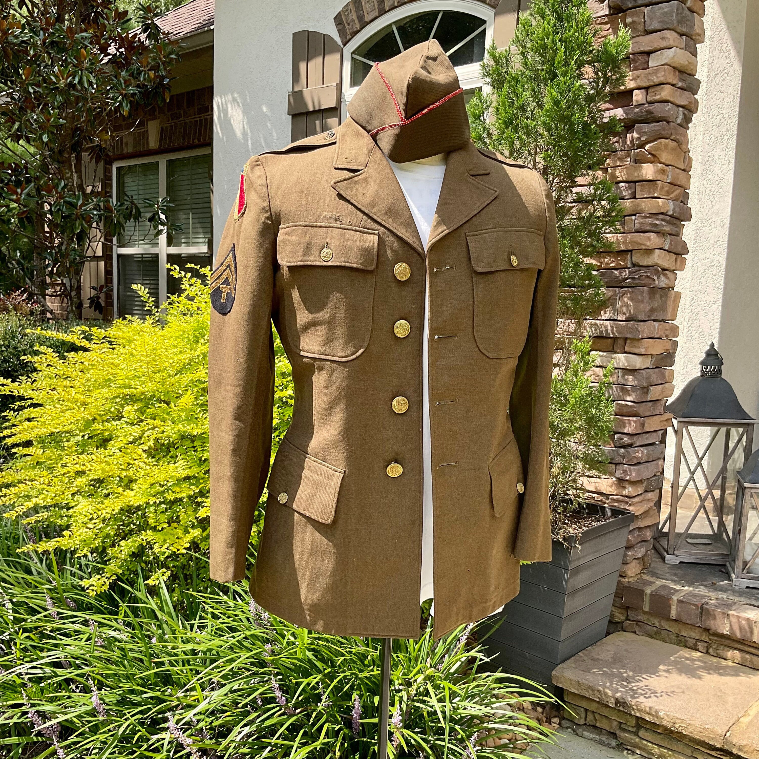 良好品】 デッドストック 1940s 1940s 米軍実物 WW2 OFFICER USARMY