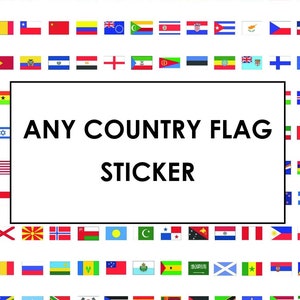 Any Country Flag Sticker
