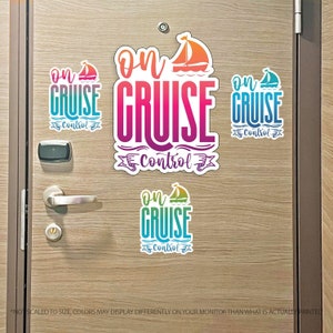 Colorful On Cruise Control Punny Cruise MAGNET for Magnetic Cruise Doors - Several Colors Available