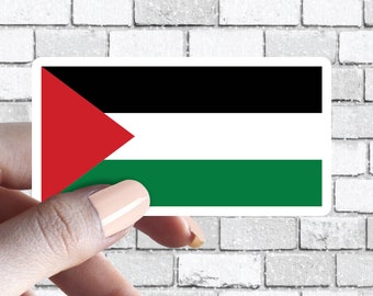 Palestine Palestinian Boy Stickers - 2 Pack White 4 Inch Vinyl Decals For Cars, Laptops, Windows - Die-Cut No Background