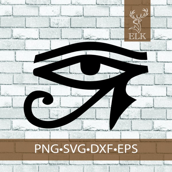 Egyptian Egypt Eye of Horus SVG (svg, dxf, eps, png) Cut Files for Cricut, Silhouette, etc. Commercial Use