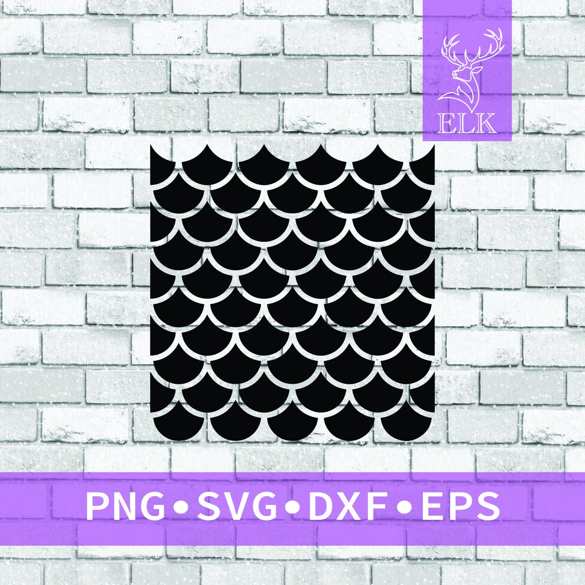 Mermaid Scales Pattern Vector Shape Clipart SVG svg dxf | Etsy