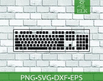 Keyboard svg, Computer Peripheal Hardware SVG, Office SVG (svg, dxf, eps, png) Cut File for Cricut, Silhouette, etc. Commercial Use