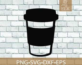 Coffee cup svg, cup svg, mug svg, coffee svg (svg, dxf, eps, png) Cut File for Cricut, Silhouette, etc. Commercial Use