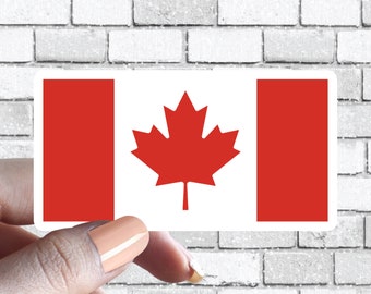 Canada Flag Sticker Canadian Flag Country Sticker
