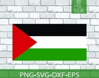 Palestine Flag svg, Palestinian Flag SVG (svg, dxf, eps, png) Cut File for Cricut, Silhouette, etc. Commercial Use
