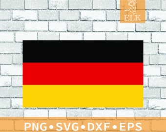 German flag svg, Germany flag svg (svg, dxf, eps, png) Cut File for Cricut, Silhouette, etc. Commercial Use