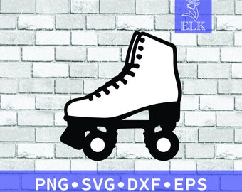 Roller Skates Roller blades Rollerskates Rollerblades SVG (svg, dxf, eps, png) Cut File for Cricut, Silhouette, etc. Commercial Use