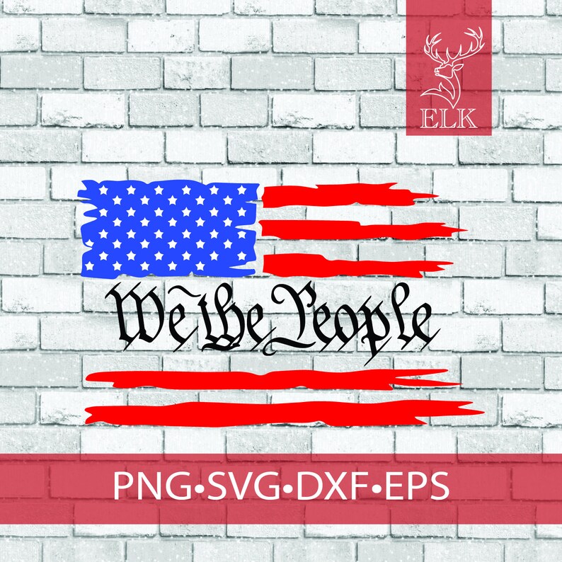 We the People Flag Svg USA Flag SVG United States Flag SVG - Etsy