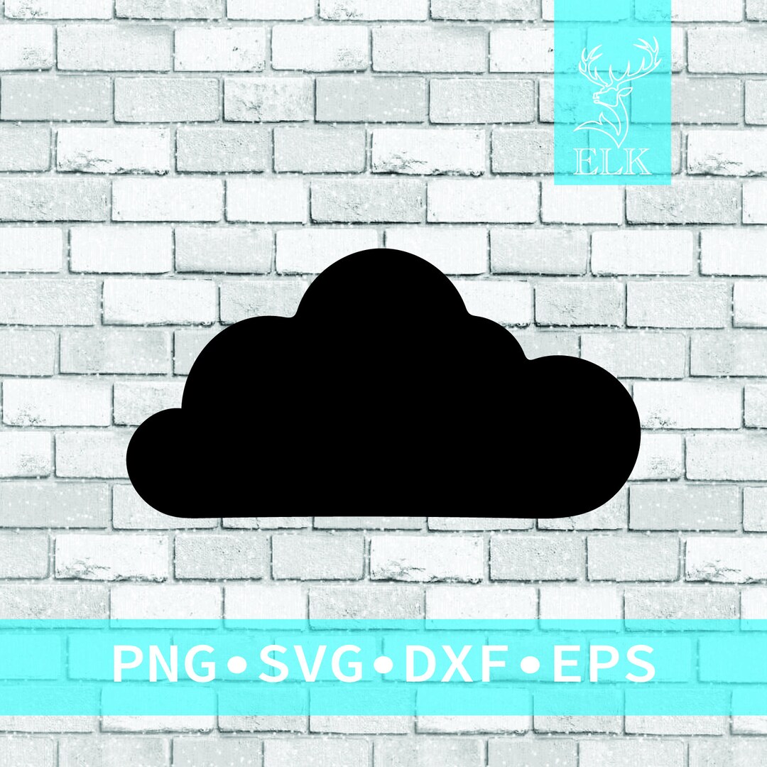 Cute Simple Cloud Sky SVG svg, Dxf, Eps, Png Cut File for Cricut ...