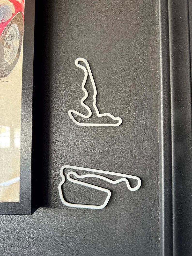 Any Custom Race Track 3D Printed, Racetrack Outline Shape Decoration