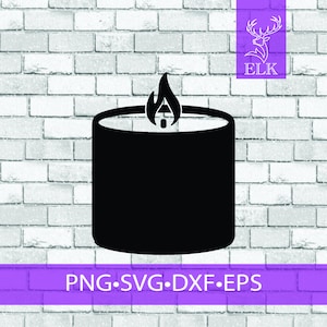 Candle Flame Wick SVG (svg, dxf, eps, png) Cut File for Cricut, Silhouette, etc. Commercial Use