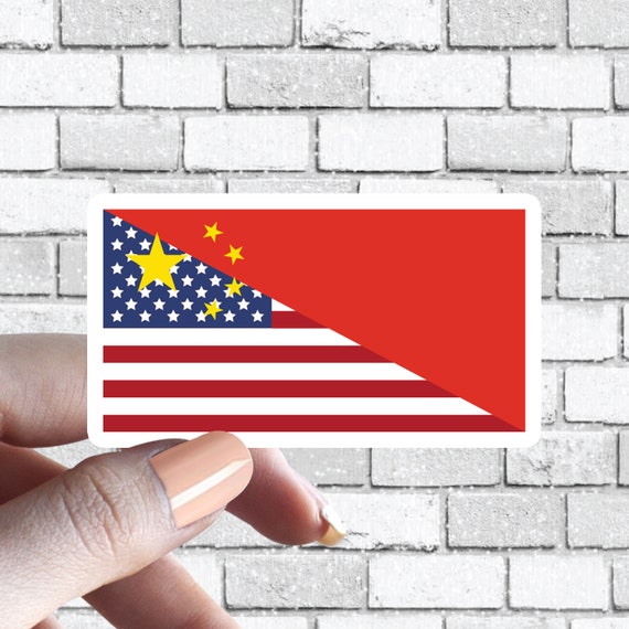 China America Chinese American Half Split USA US Flag Country Etsy