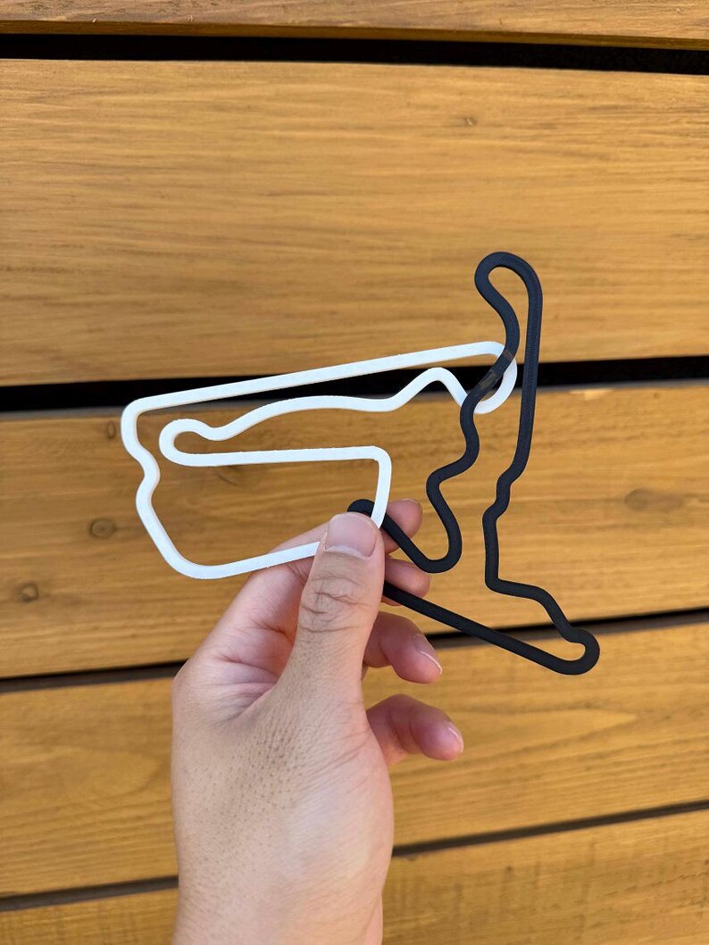 Any Custom Race Track 3D Printed, Racetrack Outline Shape Decoration