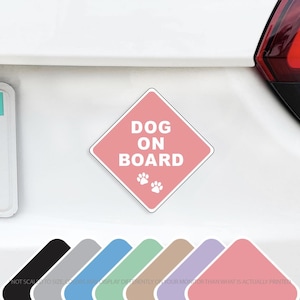 Dog(s) On Board Magnet Caution - Dogs in Car - I Love My Dog Perfect for Car, Truck, Fridge Aesthetically Pleasing Colors